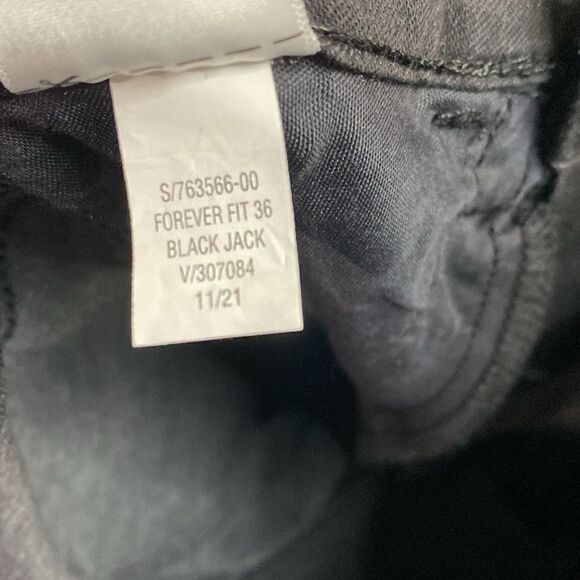 old navy forever fit 36 black jack raw hem Skinny Jeans - Picture 11 of 12